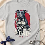Proud Pit Bull Dad Tee | Pit Bull Dad Shirt | Pittie Dad Gift | Dog Dad Apparel thumbnail 7