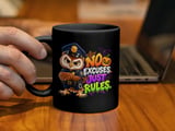 No Excuses Just Rules Police Owl Mug thumbnail 5