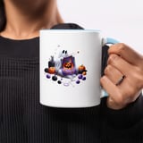 Halloween Mug, Ghost Knitting, Pumpkin, Cat, Spooky Mug, Fall Decor, Halloween Gift, Knitted, Cute Halloween, Autumn Vibes, Fun Halloween thumbnail 4