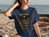 Patriotic US Army Eagle T-Shirt, Military Veteran Gift, This We'll Defend American Pride Tee, Since 1775 thumbnail 2