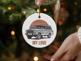 Grand Wagoneer Ornament, Waggy Car Gift, Classic Car Ornament, My Love Ornament, Car Lover Gift, Unique Ornament, Vehicle Ornament thumbnail 4