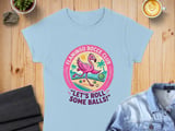Flamingo Bocce Club T-Shirt, Let's Roll Some Balls Funny Bocce Player Tee, Tropical Beach Game Shirt, Summer Vacation Gift for Him Her thumbnail 4