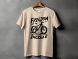 Freedom Is Riding a Bicycle | Fat Tire Bike T-Shirt thumbnail 10