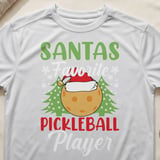 Pickleball Sport-Tek Performance Tee, Santas Favorite Pickleball Player, Festive Holiday Court Apparel thumbnail 10