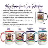 Whimsical Cats Sushi Night Mug Wrap thumbnail 3
