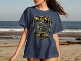 US Army Soldier T-Shirt | Military Veteran Gift | Patriotic Apparel | Ready Reliable Resilient Army Strong Tee for Heroes & Families thumbnail 2