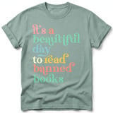 Beautiful Day To Read Banned Books Tee thumbnail 9