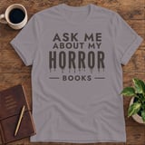 Ask Me About My Horror Books Softstyle Tee thumbnail 5