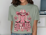 Faux Patchwork Cowgirl For A Cure Tee thumbnail 11