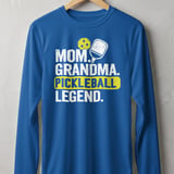 Pickleball Sport-Tek Long Sleeve Tee, Mom. Grandma. Pickleball Legend., UV Protection Sun Shield Shirt thumbnail 6