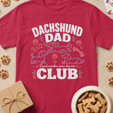 Dachshund Dad Club Tee thumbnail 4