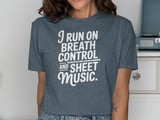 Breath & Sheet Music Flute Graphic Tee thumbnail 11