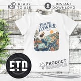 Take The Long Way Coastal Scooter Adventure PNG Digital File | Retro Travel Sublimation Design | Wanderlust Vacation Road Trip Graphic thumbnail 3