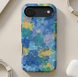Blue Floral Oil Painting MagSafe® Phone Case thumbnail 4