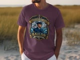 US Coast Guard Sailor Shirt, Semper Paratus Military Tee, Nautical Lighthouse Ship Emblem, Patriotic Veteran Dad Gift T-Shirt thumbnail 1