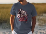 Sip Happens Keep Pouring Tee thumbnail 1