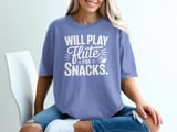 Will Play Flute For Snacks Graphic Tee thumbnail 3