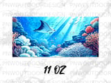 Underwater Coral Reef Mug Wrap Digital Design 11oz 15oz Sublimation PNG for Ocean Lovers | Marine Life Tropical Fish Scene Gift thumbnail 13