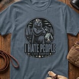 Love Camping Hate People Bear Tee thumbnail 3