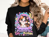 Powered by Cats and Moonlight Tee thumbnail 14