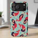 Vintage Mermaid Pattern MagSafe® Phone Case thumbnail 1