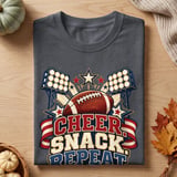 Cheer Snack Repeat Football Tee thumbnail 2