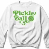 Pickleball Gildan Crewneck Sweatshirt, Pickle Ball, Court Warm Up thumbnail 2
