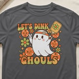 Pickleball Sport-Tek Performance Tee, Let's Dink Ghouls, Spooky Retro Fall Open Play Court Apparel thumbnail 8