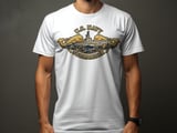U.S. Navy Submariner Dolphins T-Shirt, Proud Submarine Veteran Gift, Military Service Tee, Naval Force Apparel, Patriotic thumbnail 1