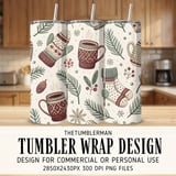 Festive Hygge Winter Digital Pattern Size Bundle Png thumbnail 1