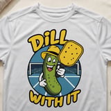 Pickleball Sport-Tek Performance Tee, Dill With It, Breathable Moisture-Wicking Court Apparel thumbnail 10