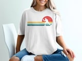 Pickleball Comfort Colors Shirt, Retro Sunset Player Silhouette, Vintage Graphic Tee thumbnail 2