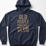 Pickleball Gildan Fleece Hoodie, Old People Pickleball Club, Cozy Athletic Court Pullover thumbnail 6