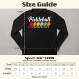 Pickleball Sport-Tek Performance Hood, Pickleball Colorful Vintage Paddle Row, Lightweight Hoodie thumbnail 8
