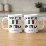 Funny Italian Gift Mug – I'm Not Yelling thumbnail 4