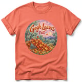 Gogh Leaves ~ Comfort Colors Premium Tee thumbnail 4