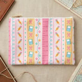 Cute School Supplies Laptop Sleeve, Pastel Pink Pencil Ruler Notebook Accessory Pouch, Teacher Student Gift thumbnail 13