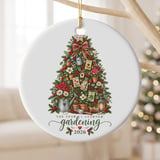 Gardener Christmas Ornament 2026, The Year I Learned Gardening Keepsake, Cottagecore Botanical Tree Decor, Plant Lover Holiday Gift thumbnail 1