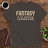 Fantasy Is My Writing Language Softstyle Tee thumbnail 2
