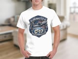 C-17 Globemaster III Air Mobility Command T-Shirt, USAF Veteran Gift, Military Aviation Tee, Patriotic Air Force Shirt for Him thumbnail 2
