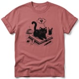 Bookish Black Cat Tee thumbnail 7