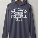 Pickleball Sport-Tek Performance Hood, Just Dink It Est. 1965 Pickleball Club Graphic, Lightweight Hoodie thumbnail 2