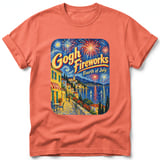 Gogh Fireworks ~ Comfort Colors Premium Tee thumbnail 4