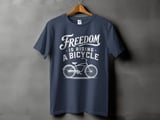 Freedom Is Riding a Bicycle | Beach Cruiser T-Shirt thumbnail 4