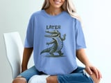 Funny Later Alligator T-Shirt | Retro Vintage Cartoon Crocodile Graphic Tee | Sarcastic Humor Animal Lover Gift thumbnail 3