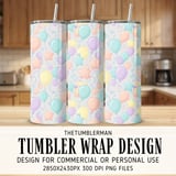 Digital Balloons Pattern, Stars, Party, Pastel Colors, Cute Balloons Clipart, Digital Paper, Digital Bundle Pattern, Seamless Pattern thumbnail 2