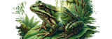 Frog Tumbler Wrap Design, 40oz Tumbler Wrap PNG, Nature Frog Sublimation Design, Digital Download for Tumbler thumbnail 14
