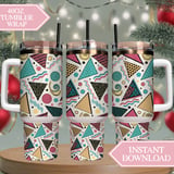 Retro Memphis Geometry Digital Size Bundle Png thumbnail 8