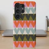 Retro Geometric Hearts MagSafe® Phone Case thumbnail 2