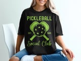 Pickleball Comfort Colors Shirt, Pickleball Est. 1984 Social Club, Vintage Graphic Tee thumbnail 1